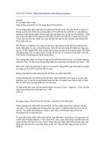 một số kĩ thuật trình chiếu PPT