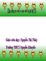 Tiết 7: GƯƠNG CẦU LỒI