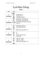 Giáo án lớp 1 - tuàn 7
