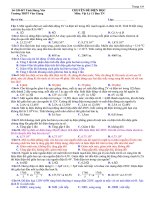 đề khảo sát tĩnh điện và dòng điện không đổi