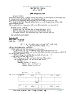 Tự chọn Toán 9 - Tuần 1 + 2