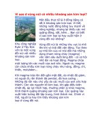 Vì sao ở vùng núi có nhiều khoáng sản kim loại