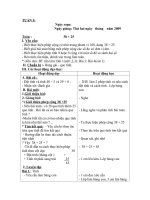 G.ÁN LỚP 2 TUẦN 5 - SÁNG