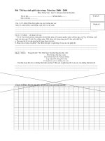 đề thi HSG môn tiếng việt lớp 5 năm 08-09