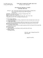 Đăng kí thi đua cá nhân năm học 2010- 2011