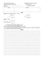 KT Đại số chương III( ma trận)