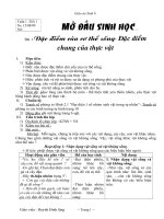 Giáo án Sinh 6 (3 cột)