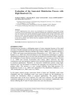 Evaluation of the Innovated Disinfection Process with High Dissolved CO2