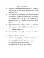 Kiem tra 1 tiet Hoa 10NC