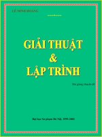 Giai thuat va lap trinh(rat hay) 
