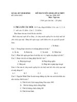 De thi vao 10 mon VAN Ninh Binh