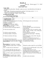 GIÁO ÁN LỚP 2 TUẦN 6 CHUẨN