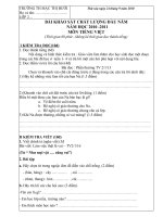 Đề thi đầu năm TV 2