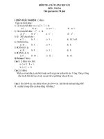 Đề Thi học kỳ I và kỳ II