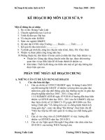 kế hoạch sử 8+9 năm học 2010 - 2011