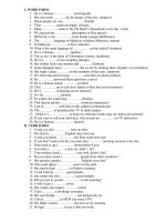 Verb form. Word form (U1_U5)