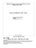 trương hải minh- Giáo án 7 kì II.