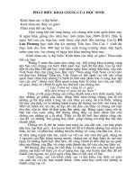 Các bài phát biểu khai giảng của HS