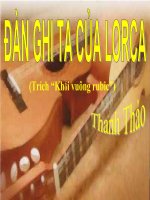 dan ghi ta cua Lorca