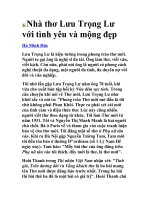 Nha tho Luu Trong Lu voi tinh yeu va mong dep