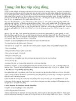 Kết Quả thực hiện trung tâm học tập cồng đồng (Hay )