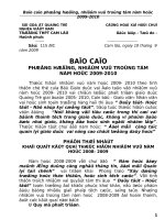 Báo cáo phương hướng, nhiệm vụ trọng tâm năm học 2009-2010