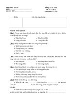 Bài kiểm tra lớp 6