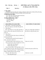 Bài soạn KT lớp 1