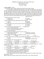 Đề KS đầu năm Ngữ văn 05-06