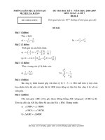 Đề thi Toán 7-Đáp án