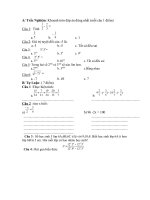 KIỂM TRA ĐẠI SỐ 7 CHƯƠNG I