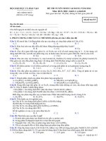 ĐỀ THI TUYỂN SINH CAO ĐẲNG NĂM 2012 Môn: HOÁ HỌC; Khối A và Khối B mã đề  537 