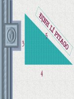 Giáo án Hình học 7 - Định lý Py-Ta-Go