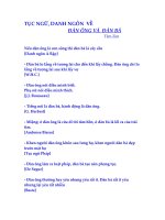 Tục ngữ dang ngôn về Đàn ông - Đàn bà