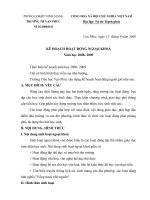 Kế hoạch ngoại hoạt động ngoài giờ