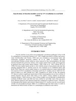 Inactivation of Giardia lamblia cysts by UV irradiation in real field waters