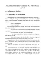 PHÂN TÍCH TÌNH HÌNH TÀI CHÍNH CỦA CÔNG TY XÂY LẮP 665