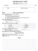 ĐỀ KIỂM TRA  bai1- Địa 6.doc