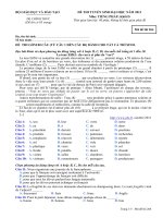 ĐỀ THI TUYỂN SINH ĐẠI HỌC NĂM 2013 Môn: TIẾNG PHÁP; Khối D mã đề   264 