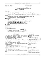 Giáo án đại số năm học 2009 - 2010