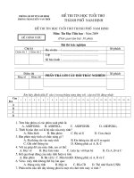 Đề thi Tin học trẻ