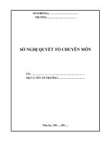 mẫu sổ nghị quyết tổ
