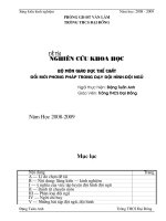 Sáng kiến kinh nghiệm - Đổi mới phương pháp dạy đội hình đội ngũ