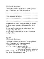 Đề kiểm tra 15 phút + lời giải