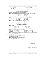 Đề thi GHKI lớp 5