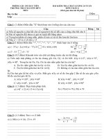 Đề kiểm tra nửa HKI-Toán 6(90'''')