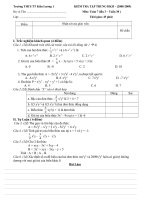 Kiểm tra Toán 7- lần 3-HKII