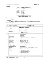 GIAO AN TIENG ANH 7-Tuan15