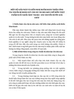 MỘT SỐ GIẢI PHÁP VÀ KIẾN NGHỊ NHẰM HOÀN THIỆN CÔNG TÁC CHUẨN BỊ NHÂN LỰC CHO DỰ ÁN NHÀ MÁY CHẾ BIẾN THỰC PHẨM XUẤT KHẨU NHƯ THANH