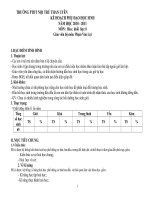 KẾ HOẠCH phu dao HOA HOC 8